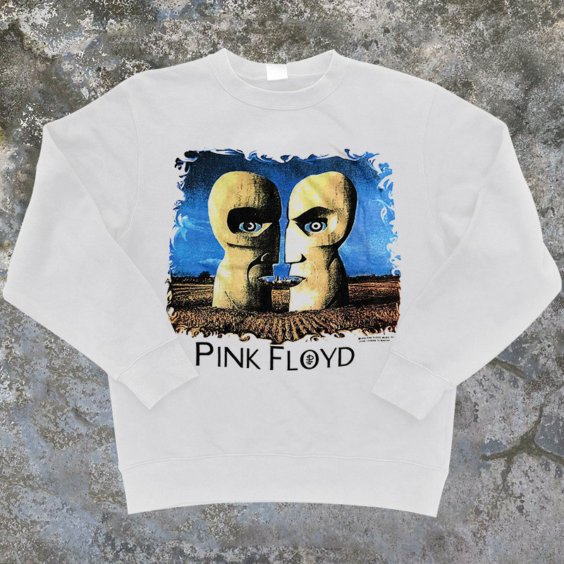 pink floyd平克弗洛伊德摇滚乐队白鬼vintage复古高街长袖卫衣男