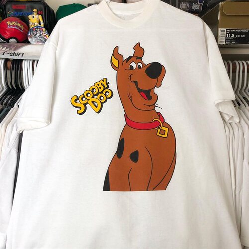 SCOOBY DOO史酷比狗欧美卡通短袖美式街头oldschool男女慵懒风T恤
