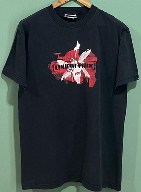 Linkin Park林肯公园乐队新金属摇滚短袖T恤hiphop美式复古半袖潮