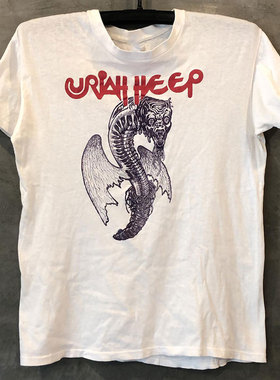 Uriah Heep硬摇滚乐队美潮炸街高级感hiphop嘻哈短袖男女潮牌T恤
