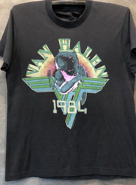 Van Halen范海伦乐队周边经典潮牌印花短袖美式vintage古着T恤潮