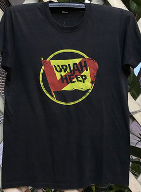 Uriah Heep摇滚乐队周边vintage古着潮牌短袖美式高街oversizeT恤