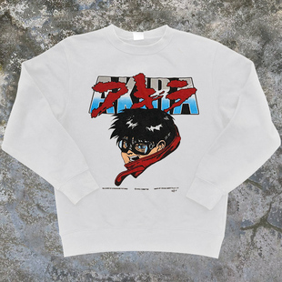 Akira阿基拉日系动漫光明战士长袖卫衣美式慵懒风oldschool外套男