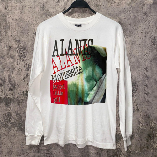 ALANIS MORISSETTE歌手周边美式小众复古长袖T恤潮牌情侣印花上衣