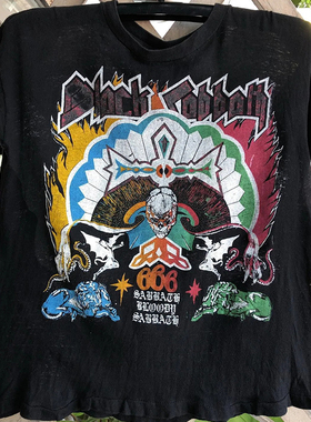 Black Sabbath黑色安息日摇滚乐队周边chic嘻哈炸街纯棉短袖T恤男