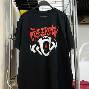 高街小领口半袖 The punk美式 恐怖电影post 潮 Creepshow鬼作秀经典