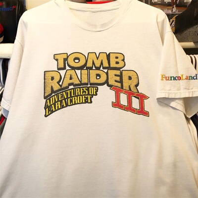Tomb Raider古墓丽影美式潮流短袖男女朋克风oversize嘻哈休闲T恤