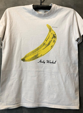 andywarhol安迪沃霍尔香蕉印花波普ins超火潮宽松oversize短袖T恤