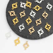 35个价保色合金11 16mm双吊云纹diy古风发簪流苏吊牌饰品配件材料