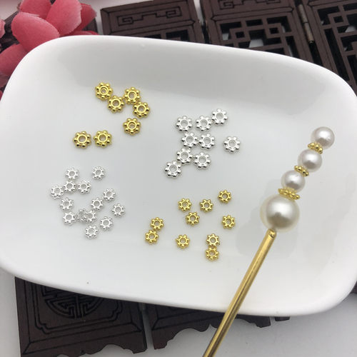 电泳保色合金隔珠片古风发簪材料