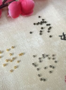 diy金属纯铜流苏古风头饰定位珠