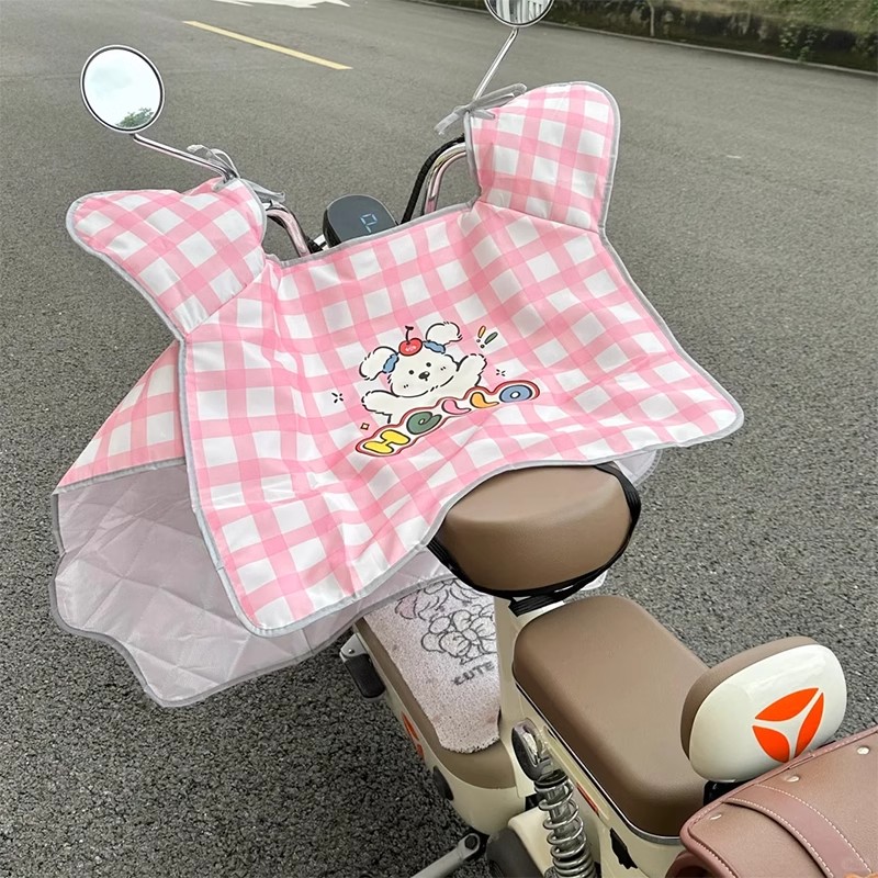 电动车挡风被夏季防晒遮阳罩薄款电瓶摩托车防风挡雨四季通用新款