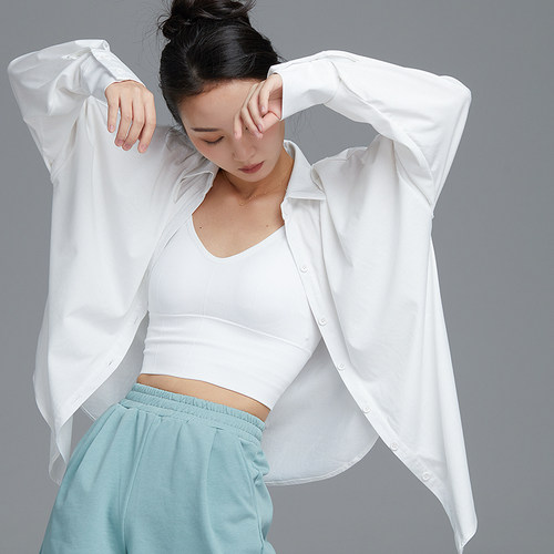 华丽独秀现代舞衬衫基础舞蹈服