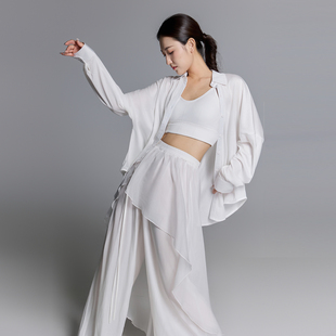 华丽独秀现代舞舞蹈服飘逸显瘦衬衫 日常可穿宽松基础练功服演出服