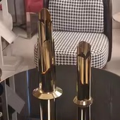 新品 轻奢金属不锈钢摆件酒柜客厅样板间玄关售楼处创意礼品软装