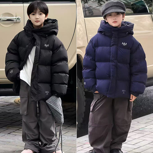 牛哆哆童装25冬季新款男童女童外套儿童白鸭绒连帽羽绒服潮25269