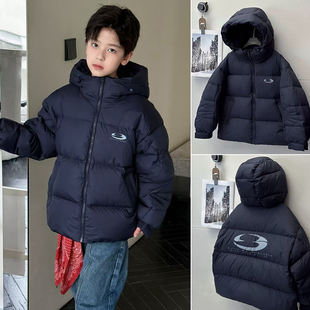 牛哆哆童装25冬季新款男童女童面包服儿童白鸭绒羽绒服外套65105