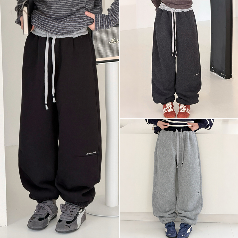 阳光爱橦一条过冬加厚加绒运动裤