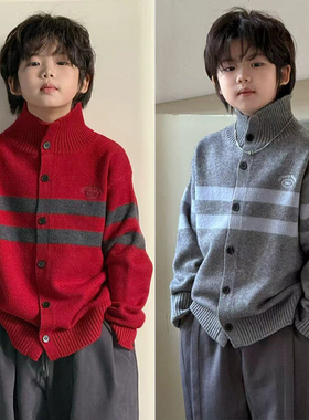 G+童装男童女童2025新款毛衣秋季洋气羊毛混纺针织长袖外套52819