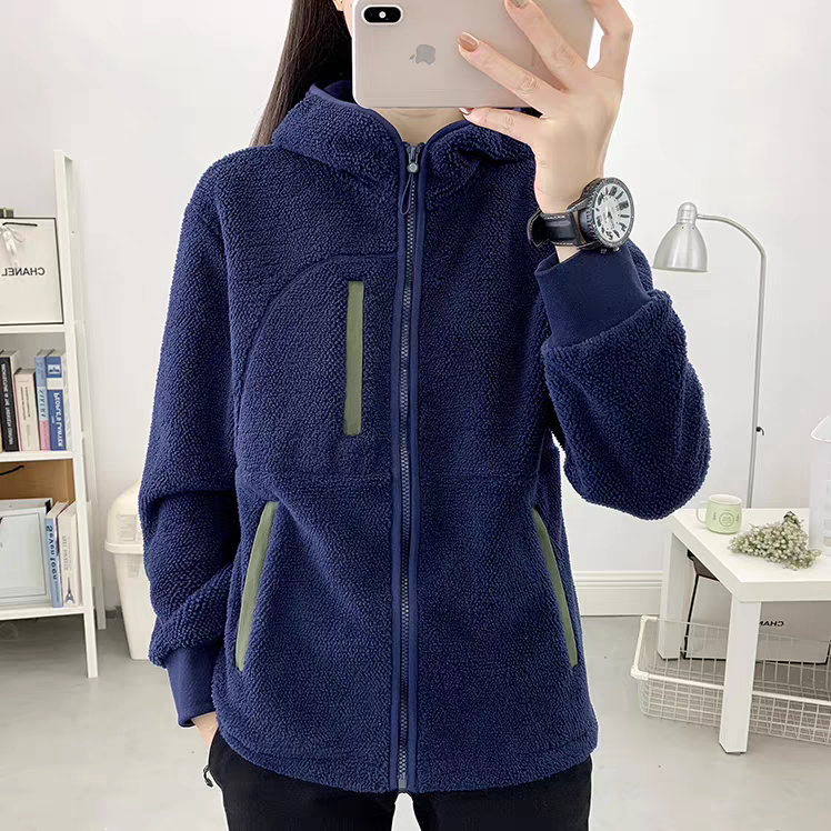 舒棉绒轻量保暖连帽抓绒衣