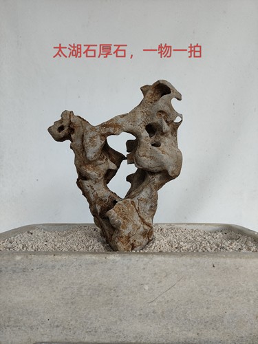 太湖石观赏摆件石英石墨石玲珑石盆景附石奇石天然原石香炉石D11