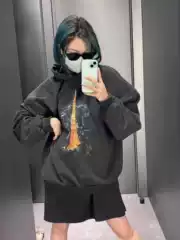 2025 Autumn/Winter New Trendy Brand Paris Style Tokyo Ginza Limited Edition Eiffel Tower Loose Unisex Hoodie Sweatshirt