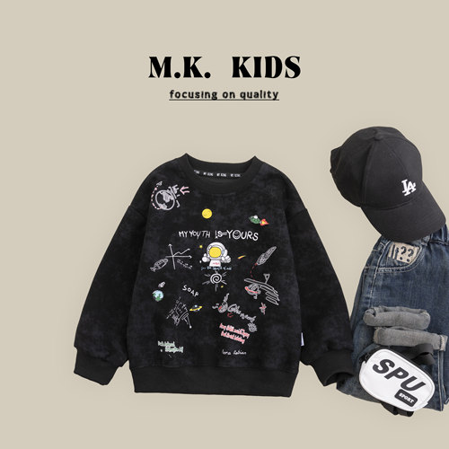 【太空之旅】儿童卫衣2024秋装新款男童春秋上衣潮流时尚QK9175