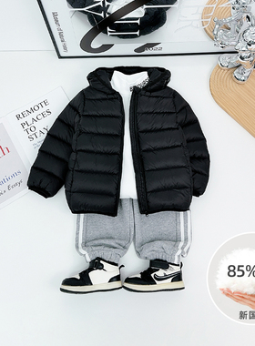 男童羽绒服加厚儿童外套冬装新国标90白鸭绒 XXZ017