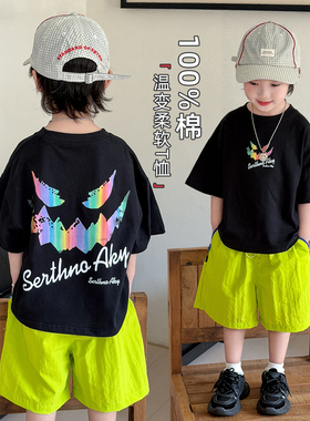 儿童短袖T恤夏季男童上衣2026新款夏装潮 HZ26537