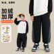 休闲冲锋裤 DA7598华子童装 2025新款 男童冬款 蚕丝裤 儿童加绒裤