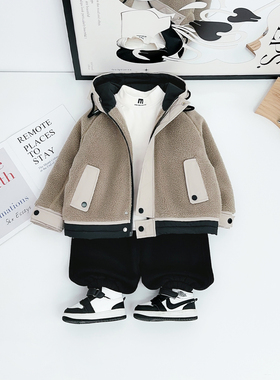 男童冬季外套2025新款秋冬季儿童夹克上衣潮 DM6676