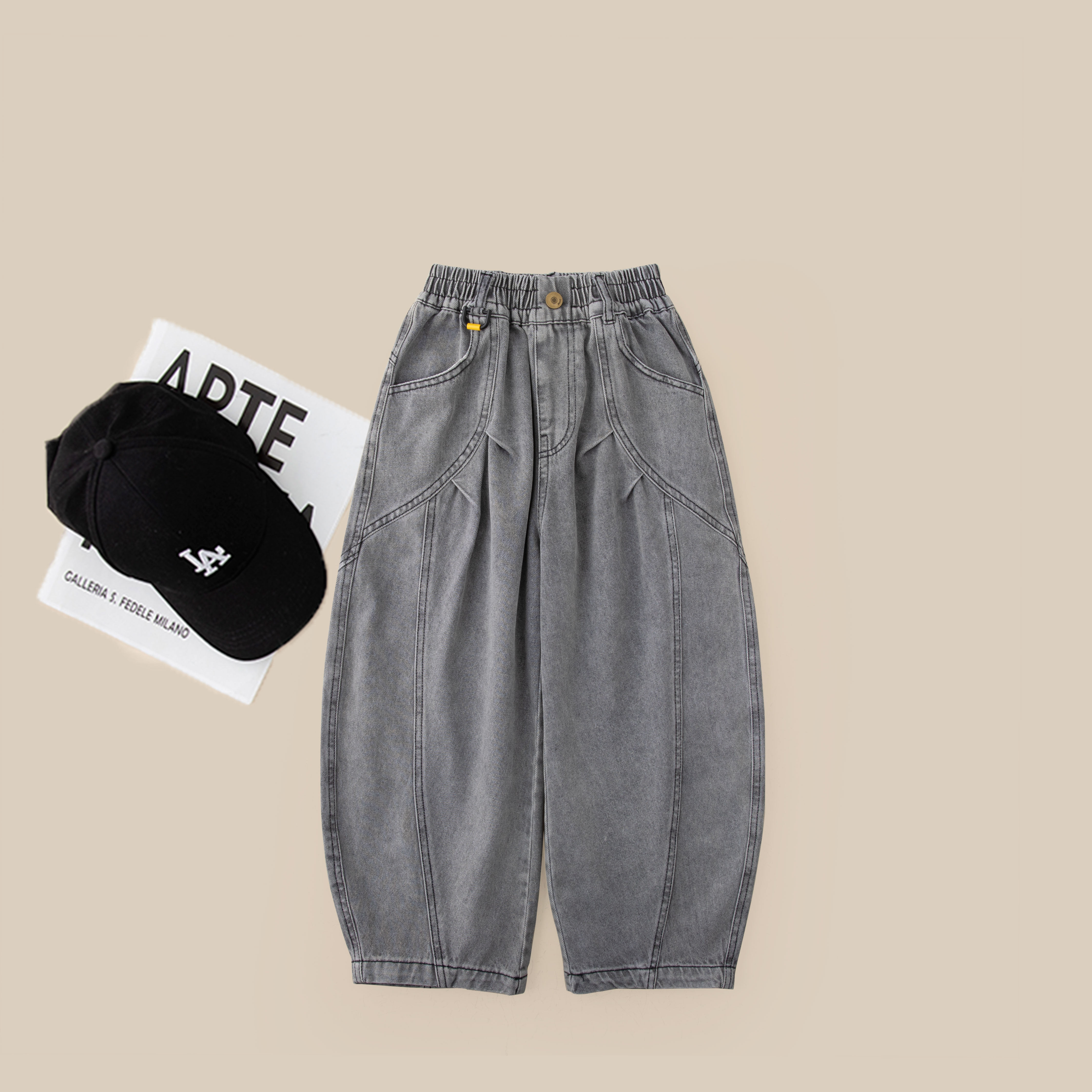 儿童牛仔裤2026新款男童春款潮流时尚休闲裤BCX8026华子童装,童装/婴儿装/亲子装,儿童牛仔裤,淘宝优惠券,粉丝福利购,淘宝优惠卷