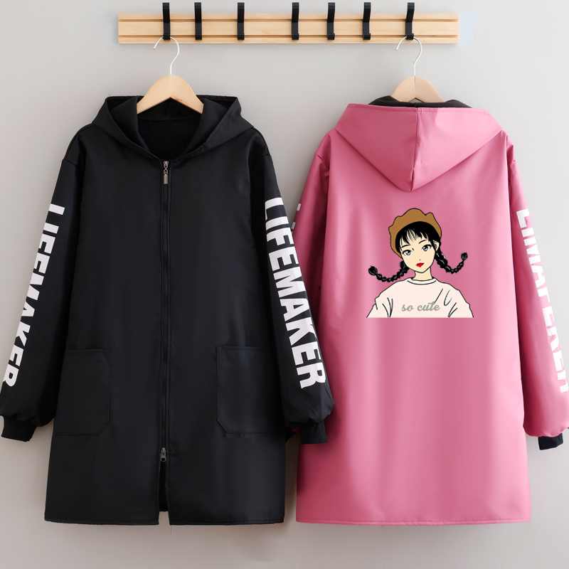 长袖防水中长款工作服围裙加绒防冻保暖男士定制logo家用罩衣厨房