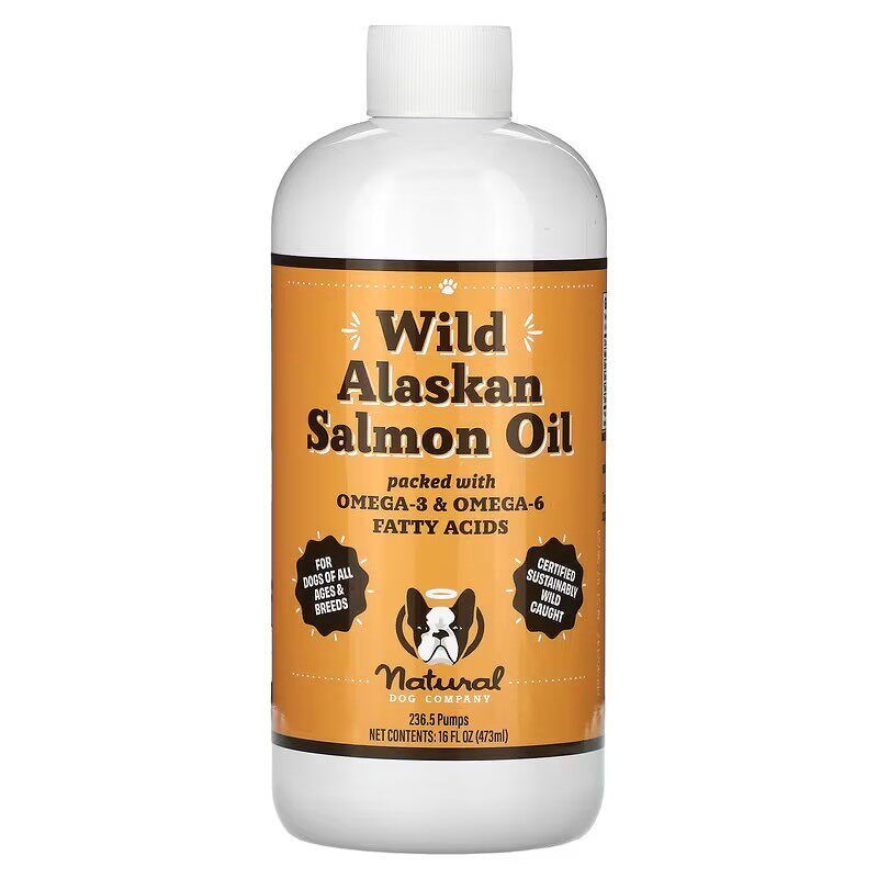 Natural Dog Company 深海阿拉斯加鲑鱼油Omega-3狗狗用美毛473ml图片