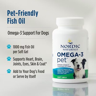 美国Nordic Naturals 挪帝克鱼油Omega-3脂肪酸EPA和DHA宠物犬用