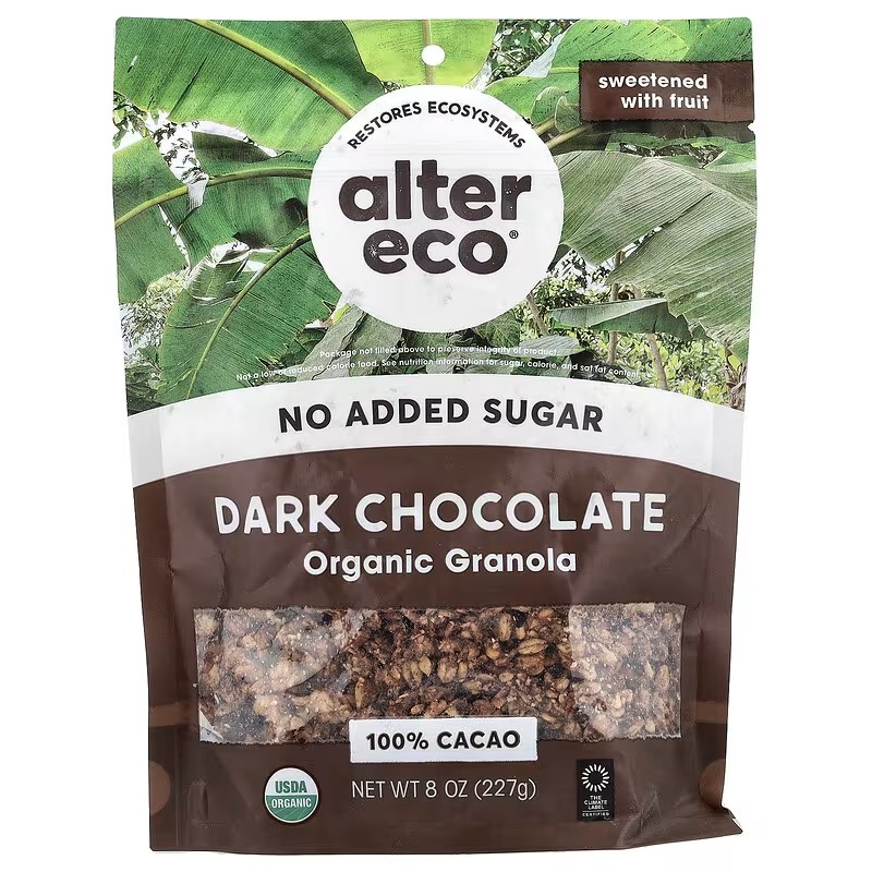 美国Alter Eco 天然格兰诺拉麦片黑巧克力腰果葡萄干肉桂227 克
