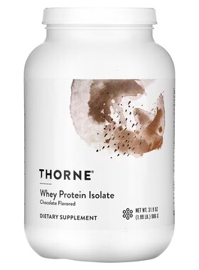 美国Thorne悦恩分离乳清蛋白运动健身锻炼肌肉修复增肌蛋白质906g