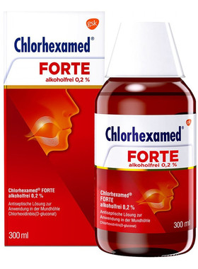 现货德国Chlorhexamed强效口腔护理液漱口水针对咽喉牙龈黏膜肿痛