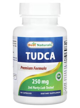 美国Best Naturals牛磺熊去氧胆酸TUDCA肠道消化健康250毫克60粒