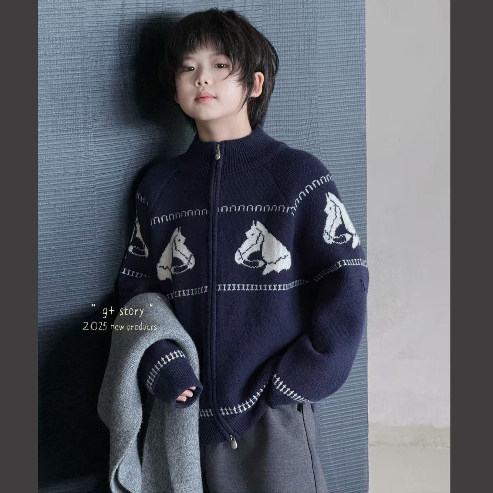 G+正品！加厚马面羊毛衫~男女童立领亲子拉链加厚款羊毛开衫毛衣,童装/婴儿装/亲子装,毛衣/针织衫,淘宝优惠券,粉丝福利购,淘宝优惠卷