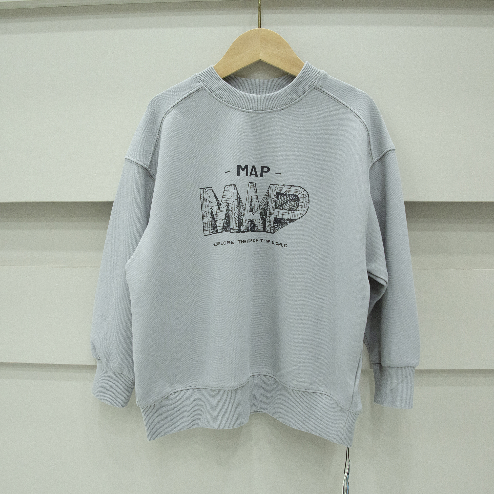 品牌货！版型太好了~男童女童很大气的设计款圆领卫衣