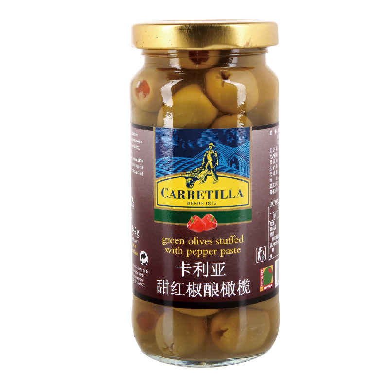 卡利亚甜红椒酿橄榄225g原装进口 酿水榄Pimiento Stuffed Olives|msdalam kategori beras/Utara-Selatan barangan kering/perasa, perasa/Jam/salad, rempah lain - dari Buy2taobao.com untuk memberikan perkhidmatan ejen Taobao profesional membeli