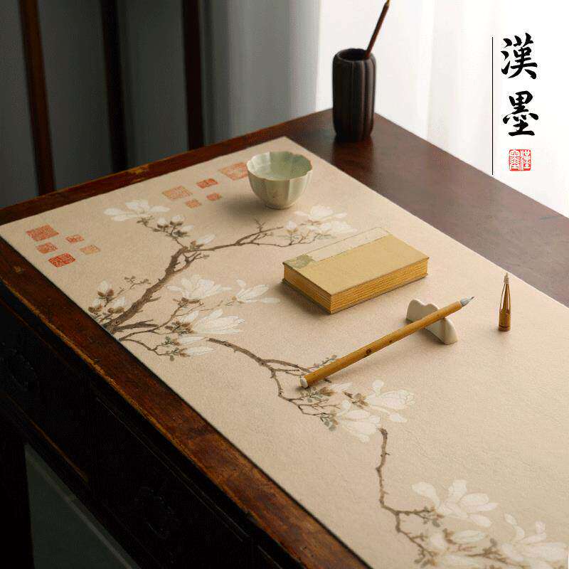 彩绘双层羊毛画毡 毛毡桌布毛毡垫书法毛毡布书画文房四宝画毡用