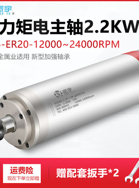 振宇/SQD 雕铣机动力头2.2KW 85直径 12000转 金属模具主轴电机
