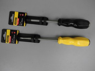 老货台湾产STANLEY史丹利通体螺丝批十字一字穿心螺丝刀敲击起子