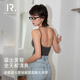 HENNY RUE亨尼露春夏女士一体式 免穿文胸美雅碧大露背显胸吊带