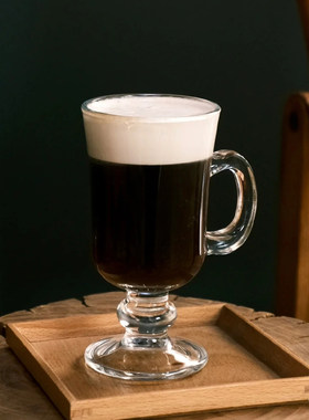 带把拿铁爱尔兰咖啡杯热红酒杯饮料杯玻璃水杯冰咖啡杯鸡尾酒杯