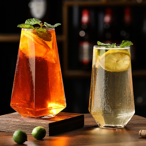 长岛冰茶杯菱角鸡尾酒杯柯林杯