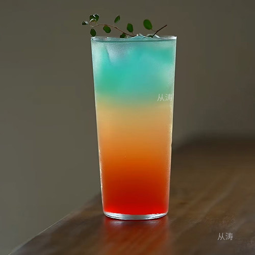 日式木村系列超薄玻璃杯水杯酒杯海波杯柯林杯鸡尾酒杯500ml杯子