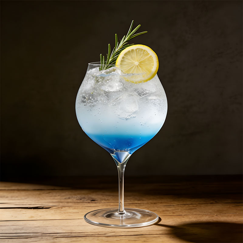 日式风超薄大肚特调饮品杯高脚水晶玻璃冰美式拿铁咖啡杯鸡尾酒杯